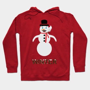 Snowman smoking a pipe Hoodie